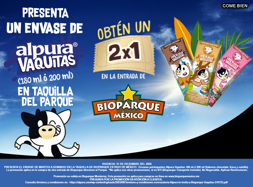 Alpura Vaquitas — 2x1 en la entrada