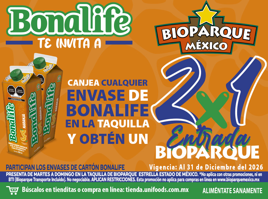 Bonalife — 2x1 canjeando un envase